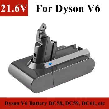 Сменный аккумулятор 21,6 В Dyson V6, 6800 мАч/9800 мАч/12800 мАч, используется для пылесоса Dyson V6 DC58, DC59, DC61, DC62 и т. Д