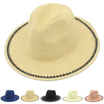 Соломенная Шляпа Фетровые Шляпы Фетровые Шляпы Кепки Панама Летние Фетровые Шляпы Джазовая Шляпа Дышащая Солнцезащитная Кепка Дерби Летняя Солнцезащитная Кепка
