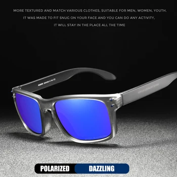 Спорт на открытом воздухе Ослепительные поляризованные солнцезащитные очки Для мужчин и женщин Летние пляжные очки для верховой езды, MTB, горных путешествий, рыбалки