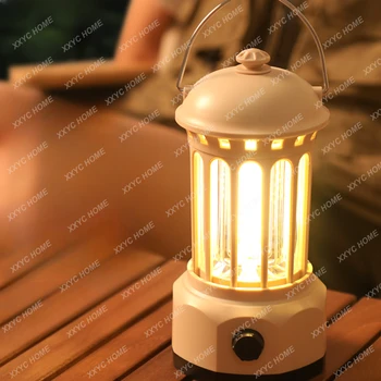 Фонарь для кемпинга, уличная лампа, аккумулятор со сверхдлинным сроком службы, лампа для палатки, освещение, Окружающий свет, Зарядная лампа для кемпинга, Подвесная ретро-лампа