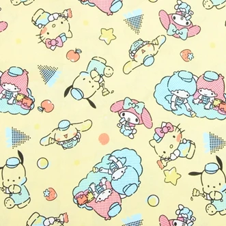 Ширина 110 см Хлопчатобумажная ткань Sanrio Cartoon Cinnamon Hello Kitty для шитья детской одежды, лоскутное шитье, материал для рукоделия своими руками