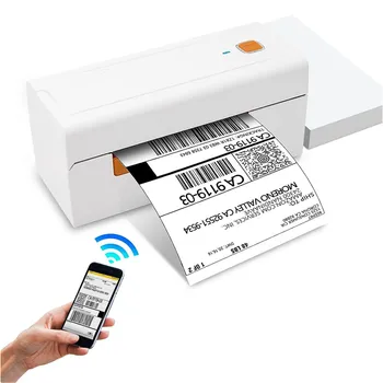 Этикетка доставки 100 × 150 мм, экспресс-накладная, адрес логистики, наклейка со штрих-кодом USB Bluetooth, 4-дюймовый термопринтер